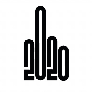 Black 2020 Middle Finger SVG, F 2020 Instant Download Funny SVG