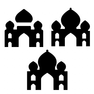 Taj Mahal Silhouette SVG Bundle for Cricut and Silhouette Building And Landmarks