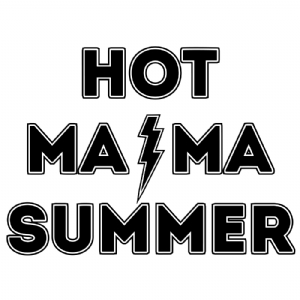 Hot Mama Summer SVG, Mama ACDC SVG Cut Files Mother's Day SVG