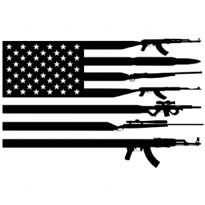 America Gun Flag SVG | Guns USA Flag SVG USA SVG