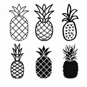 Pineapple Bundle SVG, Summer SVG Clipart Fruits and Vegetables SVG