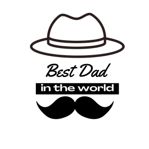Best Dad in the Word SVG, Dad Cutfile Instant Download Father's Day SVG