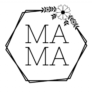 Mama Floral Hexagon SVG Vector Files Mother's Day SVG