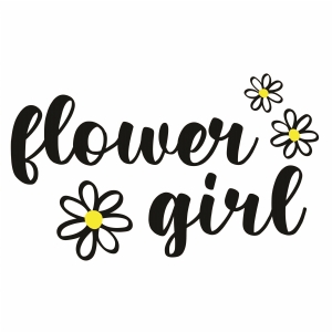 Flower Girl with Daisy SVG, Instant Download T-shirt SVG