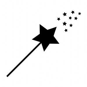 Halloweeen Star Wand SVG Cut Files, Magic Wand SVG Halloween SVG