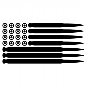 Bullet Usa Flag SVG | America Flag of Bullets Cut Files USA SVG