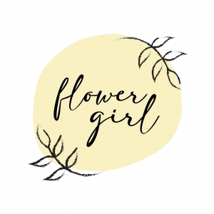 Flower Girl Design SVG, Flower Girl Vector Instant Download Sign and Symbol