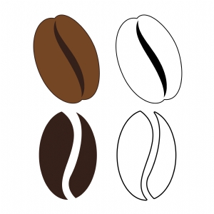 Coffee Bean SVG Bundle, Coffee Beans Bundle SVG Instant Download Coffee and Tea SVG