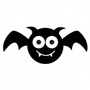 Cute Halloween Bat SVG, Cute Bat SVG Instant Download Halloween SVG