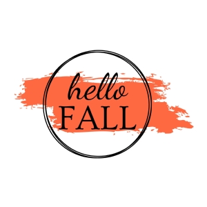 Hello Fall with Double Circle SVG Cut File T-shirt SVG