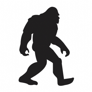 Bigfoot SVG, Yeti Bigfoot SVG Vector Instant Download Vector Illustration