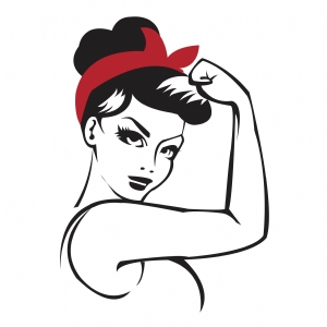 Rosie the Riveter SVG, Feminist SVG Instant Download Men, Women and Children