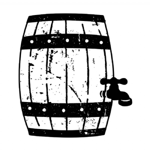 Beer Barrel SVG Vector, Beer Barrel Clipart Files Instant Download Drawings