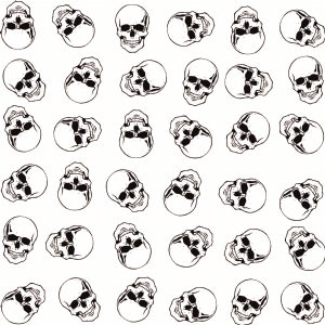 Skull Pattern SVG Cut File Background Patterns