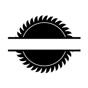 Saw Blade Monogram SVG Cut Files, Carpenter Saw SVG Mechanical Tools