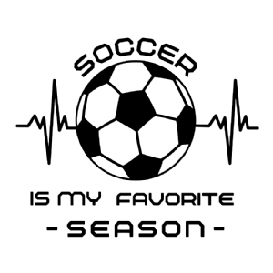 Soccer Is My Favorite Season SVG | Soccer Season SVG Football SVG