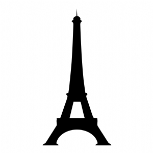 Basic Eiffel Tower Silhouette SVG Building And Landmarks