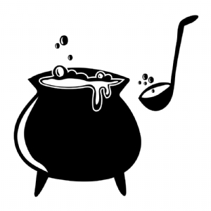 Boiling Cauldron with Spoon SVG Cricut Files, Halloween Pot Clipart Halloween SVG