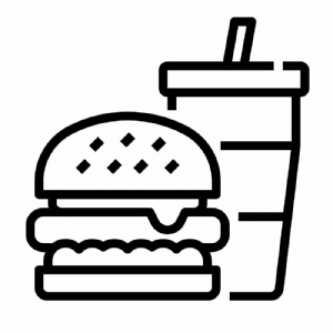 Hamburger and Cola SVG File, Hamburger and Soda Clipart Snack