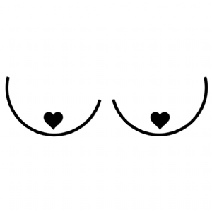 Boobs with Hearts SVG | Boobs SVG For Shirt T-shirt SVG