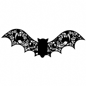 Floral Ornate Bat SVG Wild & Jungle Animals SVG