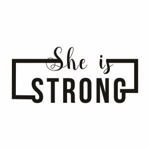 She Is Strong SVG Cut File, Women Rights Instant Download T-shirt SVG