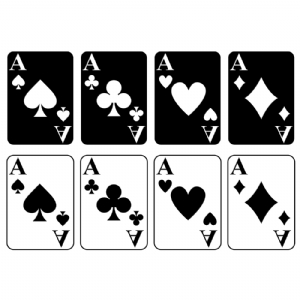 Ace of Clubs SVG Cut Files, Playing Card Clipart Symbols