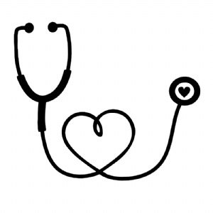 Floral Stethoscope SVG, Nurse Heart Stethoscope SVG | PremiumSVG