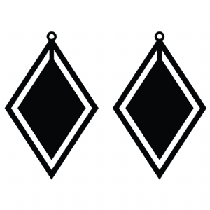 Basic Earring SVG, Earring Clipart Cut Files Instant Download Vector Illustration