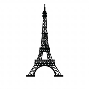 Eiffel Tower SVG Vector & Clipart Cut Files, Eiffel Tower Png Building And Landmarks