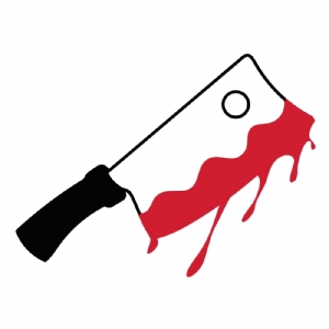 Bloody Butcher Knife SVG, Halloween Bloody Knife SVG Cut Files Halloween SVG