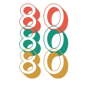 80th Birthday Decoration SVG, 80th Years Old SVG Cut Files Birthday SVG