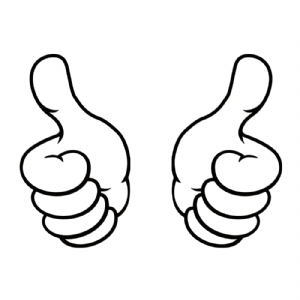 Cartoon Thumbs Up SVG, Thumbs Ups Clipart Cut Files Cartoons