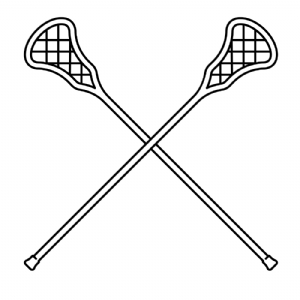 Crossed Lacrosse Stick SVG, Lacrosse Stick Vector File Sports SVG