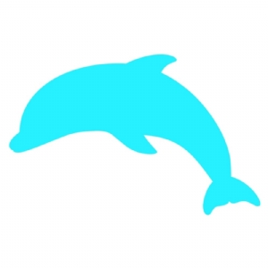 Dolphin SVG Clipart Vector File, Dolphin Instant Download Sea Life and Creatures SVG
