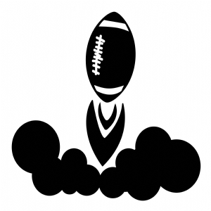 Football Ball Design Rocket SVG Cut File Football SVG