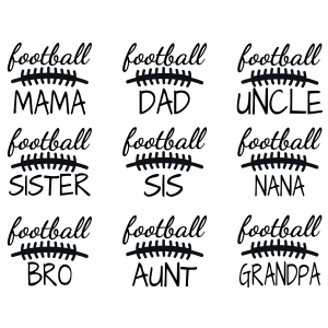 Football Family SVG, Footbal Instant Download Football SVG