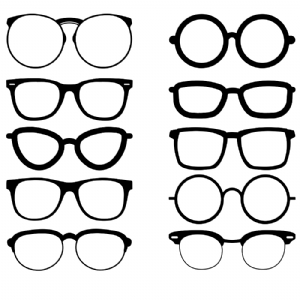 Eyeglasses Bundle SVG Vector Files, Sunglasses SVG Bundle SVG
