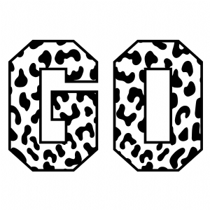 Go with Leopard SVG Cut File, Instant Download Football SVG