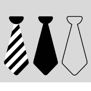 Tie Bundle SVG Cut Files, Necktie Instant Download Drawings