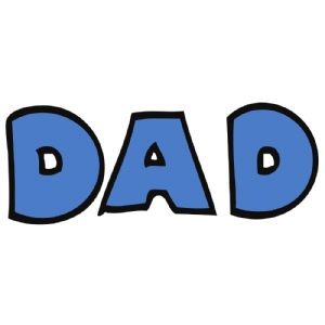 Dad SVG Clipart Files, Dad Father's Day Instant Download Father's Day SVG
