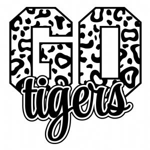 Leopard Go Tigers SVG Cut File, Instant Download Football SVG