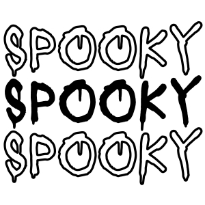 Spooky Dripping SVG Cut File, Spooky Instant Download Halloween SVG