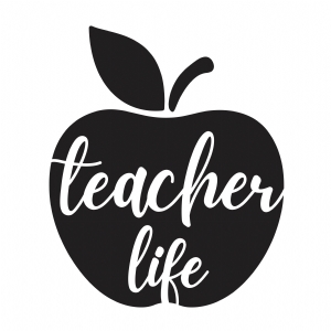 Teacher Life with Apple SVG, Teaching SVG Vector File Teacher SVG