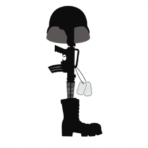 Fallen Soldier Svg, Army War Hero Boot Gun Svg Vector File 