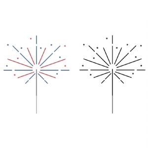 4th Of July Sparkler SVG Cut & Clipart Files| Sparkle SVG | PNG 4th Of July SVG