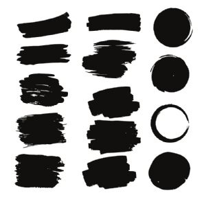 Black Brush Strokes SVG | Paint Strokes SVG Cut Files Objects and Shapes