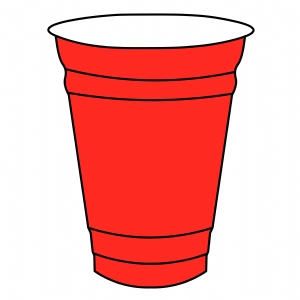 Red Party Cup SVG Cut and Clipart Files Objects and Shapes