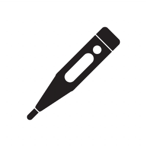 Fever Thermometer SVG, Instant Download Medical Equipment