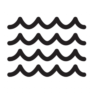 Sea Wave SVG Cut Files, Sea Waves SVG Vector Instant Download Water SVG